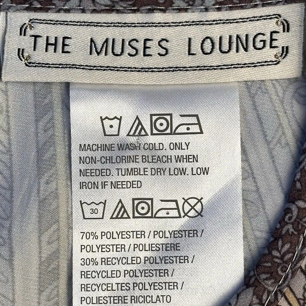 The Muses Lounge Kimono Cape Kaftan Satin Pullover Top Boho Lounge Chic Size M/L - Picture 4 of 7